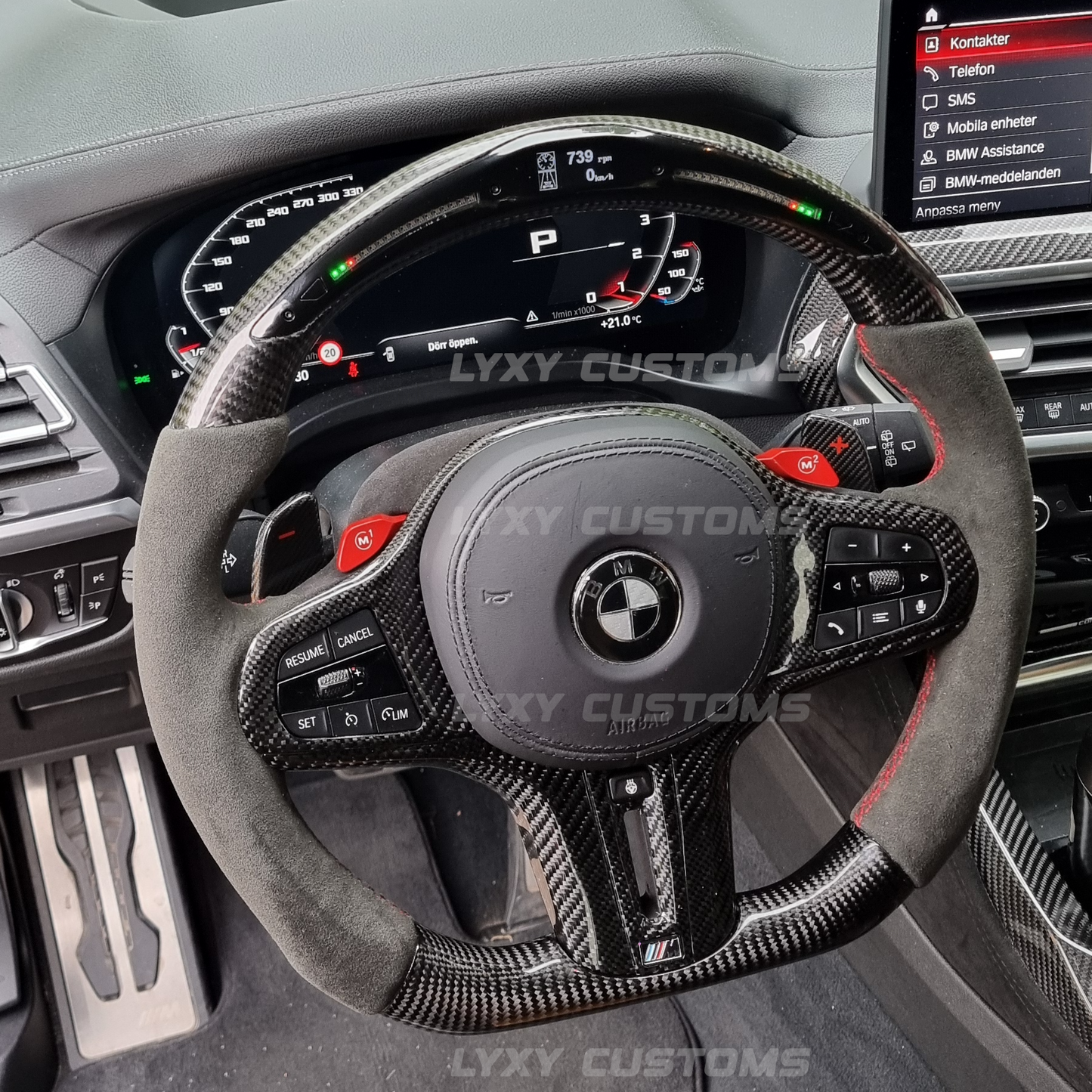 Bmw sport ratt med led skärm