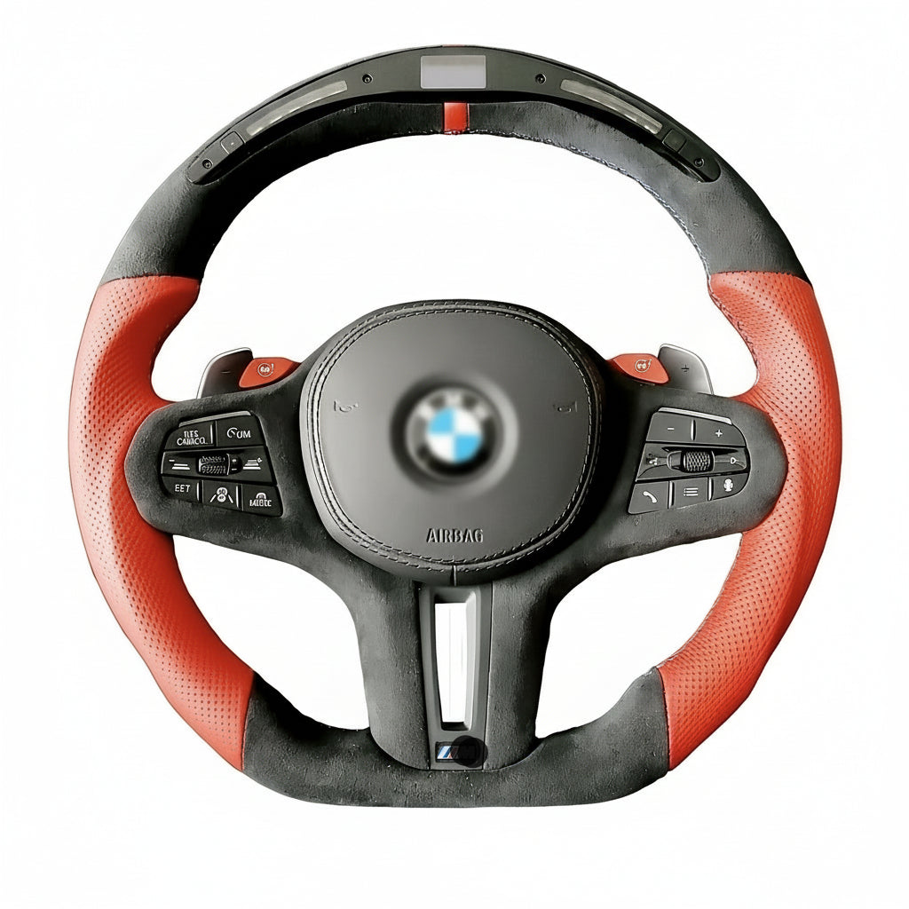 BMW RATT F90 M5 G80 M3 M4 M8 Alcantara/Perforerat läder/LED-Display