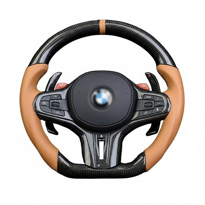 BMW Ratt i kolfiber/Perforerat läder F90 M5 G80 M3 M4